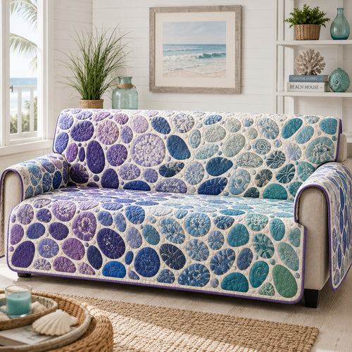 Twilight Urchin Horizon Quilted Sofa Cover NCU0VL3966