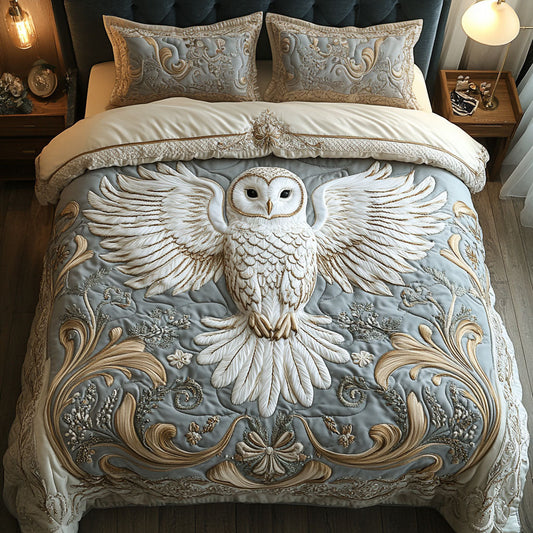 Twilight Whisper 3-Piece Quilted Bedding Set NCU0DK4775
