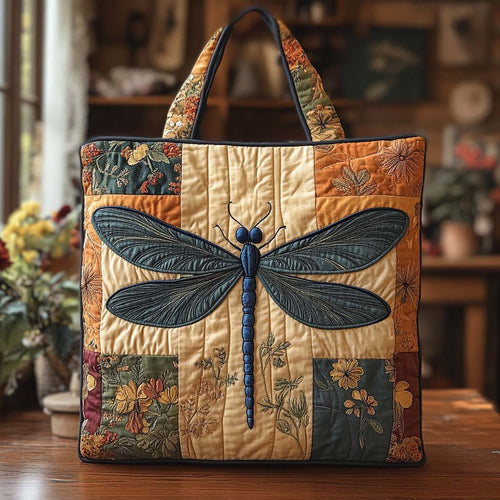 Twilight Wing Harmony Quilted Tote Bag NCU0XD1700