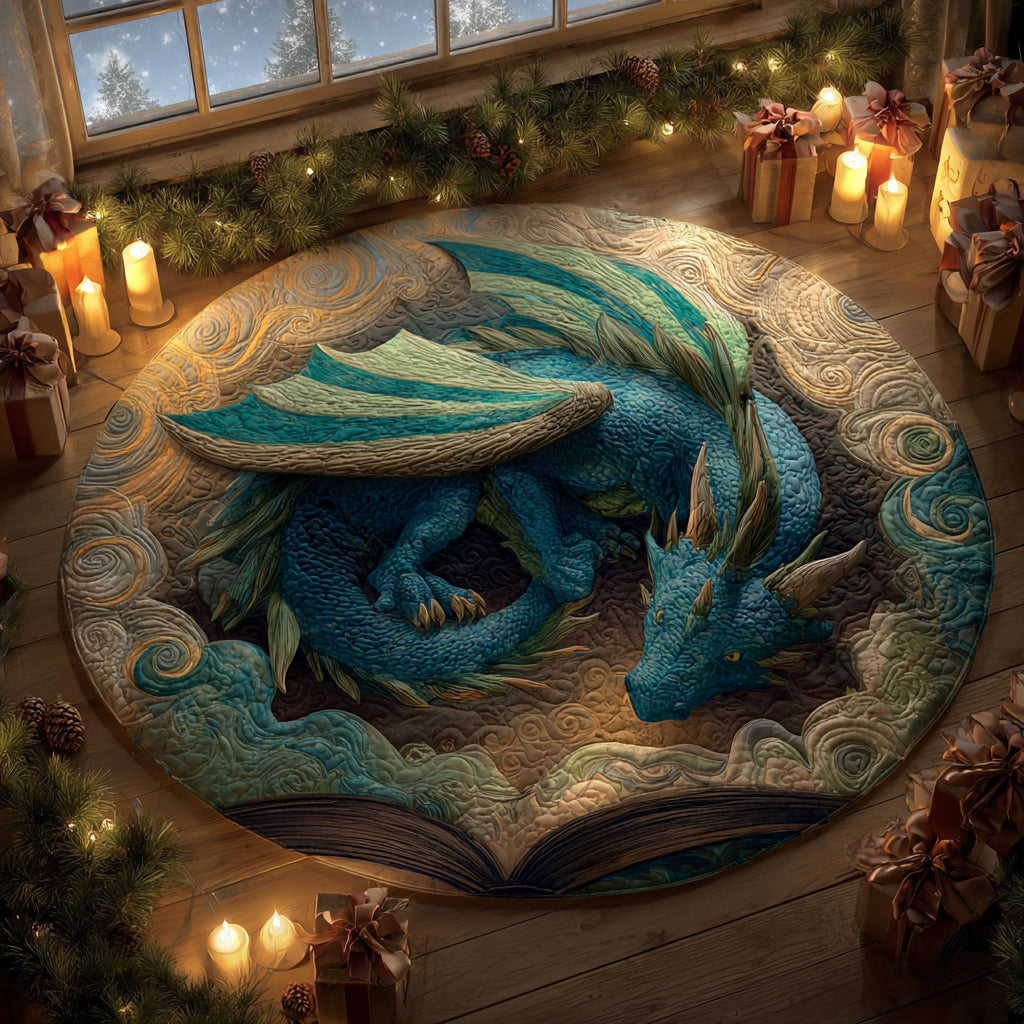 Twilight Wingfall Quilted Round Mat NCU0DV8626