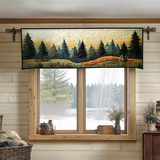 Twilight Woodland Sway Quilted Valance NCU0NT7187