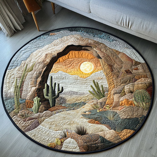Twilight in the Desert Quilted Round Mat NCU0PT5503