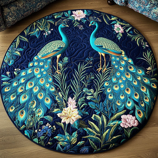Twin Beauty Quilted Round Mat NCU0NT4893