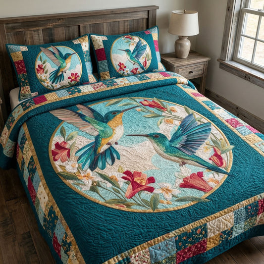 Twin Wings 3-Piece Quilted Bedding Set NCU0NT12553