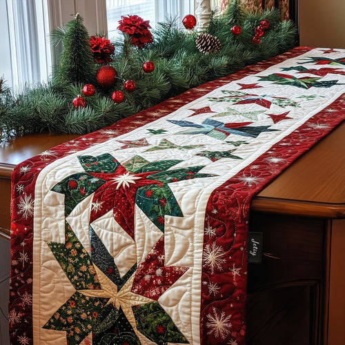 Twinkling Tidings Quilted Table Runner NCU0PT1495