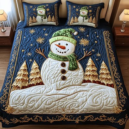 Twinkling Trees 3-Piece Quilted Bedding Set NCU0VH1281