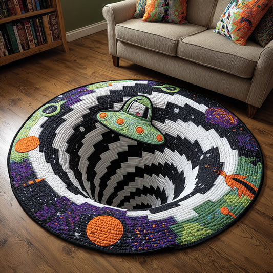 UFO Spiral Quilted Round Mat NCU0DV7585