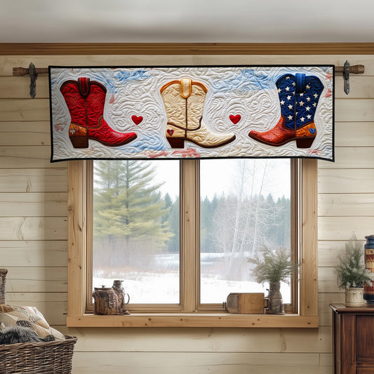 USA Rodeo Pride Quilted Valance NCU0NT7378