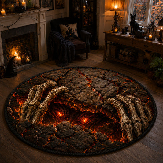 Undead Emergence Quilted Round Mat NCU0TD2891