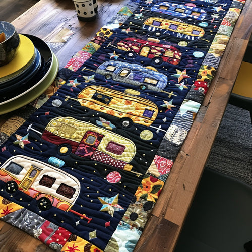 Under the Stars Quilted Table Runner NCU0PT376