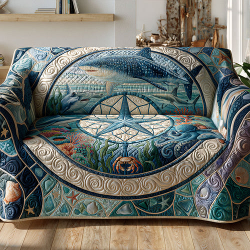 Underwater Navigator Quilted Sofa Cover NCU0PT11992