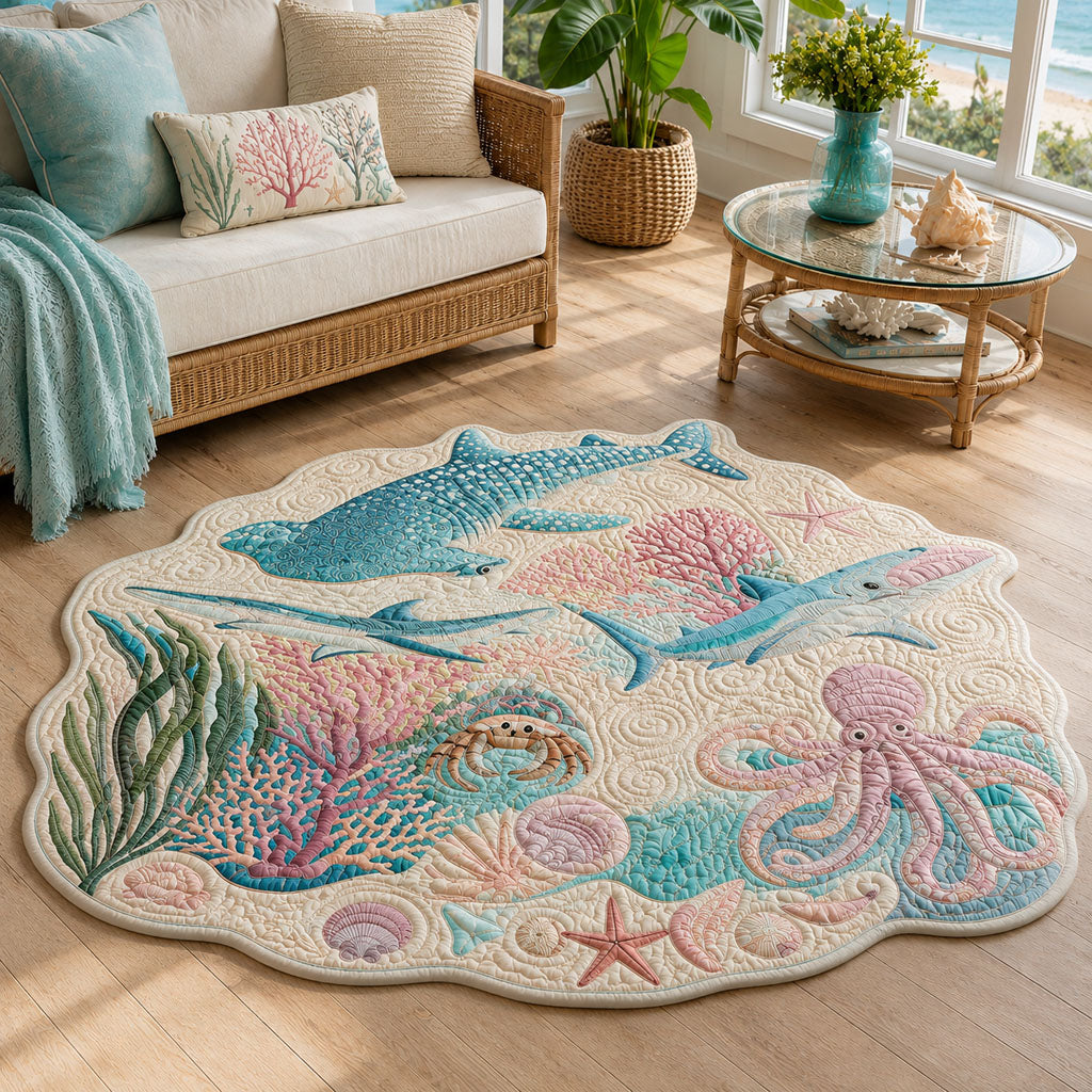 Underwater Paradise Custom Shape Area Rug NCU0PT11974