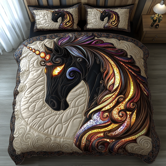 Unicorn Dream 3-Piece Quilted Bedding Set NCU0DK8364