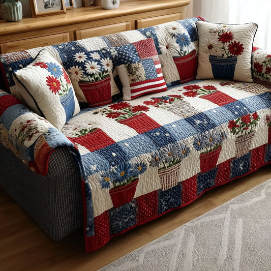 Union Bloom Quilted Sofa Cover NCU0PT11338