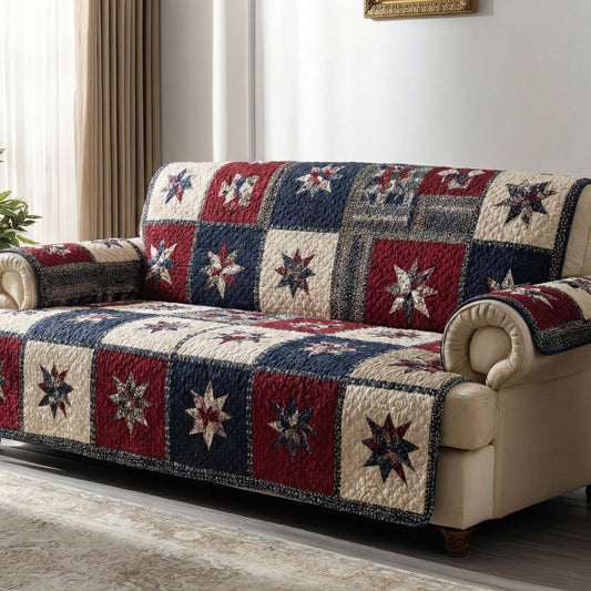 Union Stars Quilted Sofa Cover NCU0XD2254