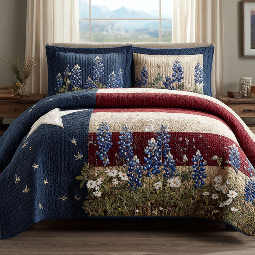 Union Wildflowers 3-Piece Quilted Bedding Set NCU0DK12168
