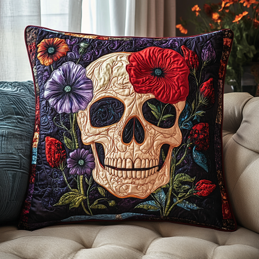 Unique Skull Quilted Pillow Case NCU0TL1871