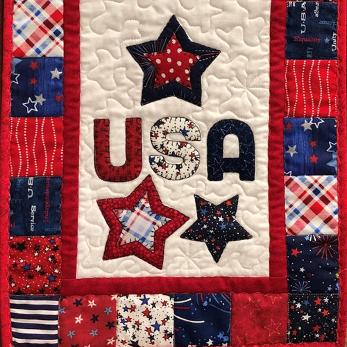 United We Stand Quilted Table Runner NCU0TH559