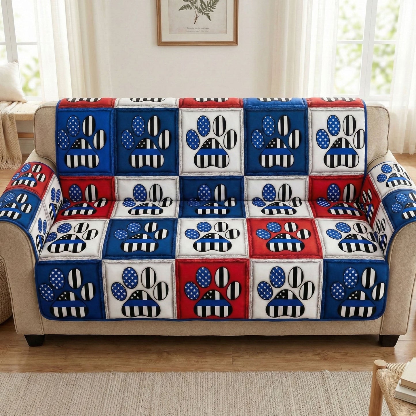 Unity Paws Quilted Sofa Cover NCU0TD2335