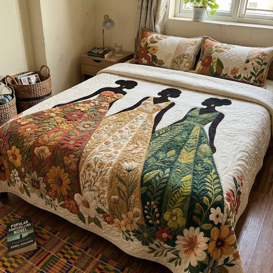Unity Women 3-Piece Quilted Bedding Set NCU0XD2743