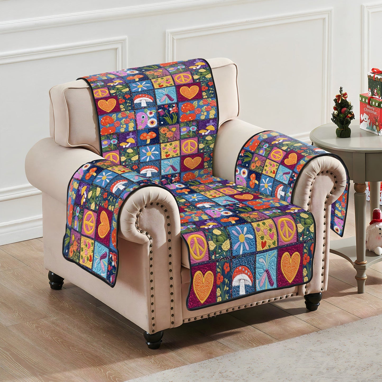 Universal Peace Quilted Sofa Cover NCU0PT6912