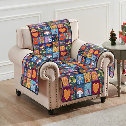 Universal Peace Quilted Sofa Cover NCU0PT6912