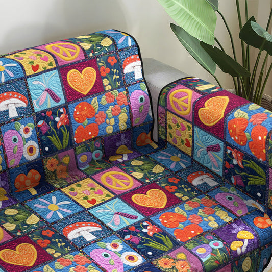 Universal Peace Quilted Sofa Cover NCU0PT6912