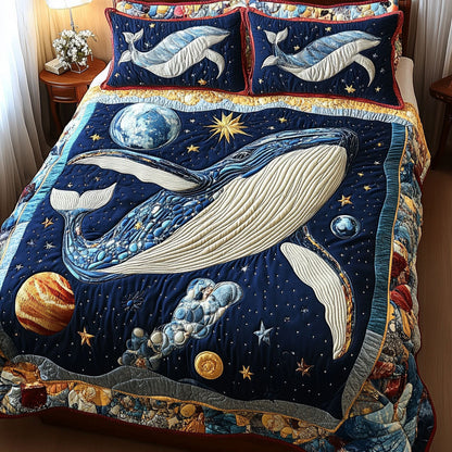 Universal Whale Wonder 3-Piece Quilted Bedding Set NCU0PT3768