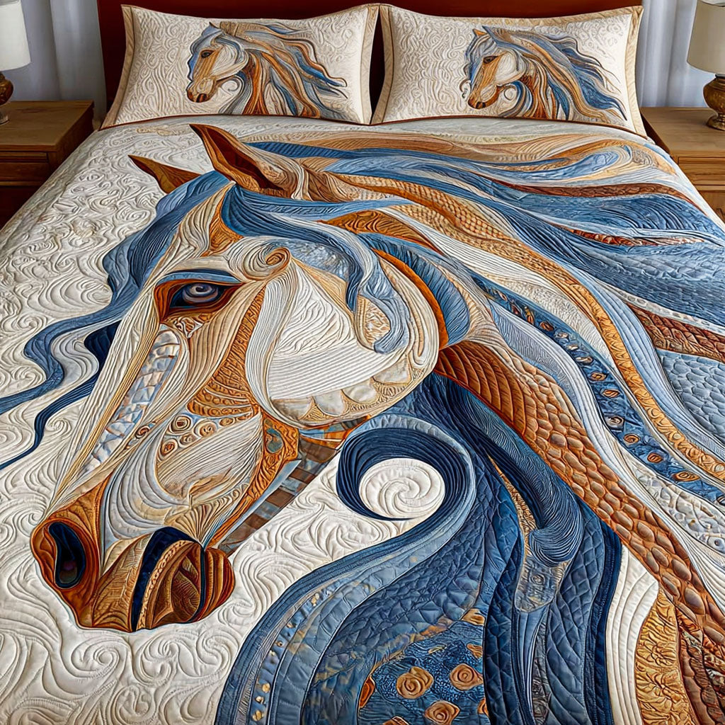 Untamed Elegance 3-Piece Quilted Bedding Set NCU0NT12077