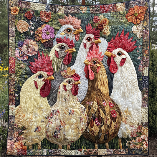 Urban Roosters Quilted Blanket NCU0VH5552
