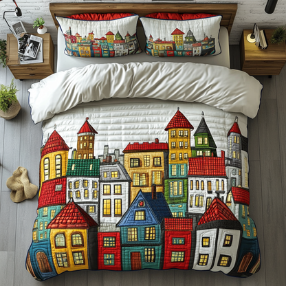 Urban View 3-Piece Quilted Bedding Set NCU0DK7816