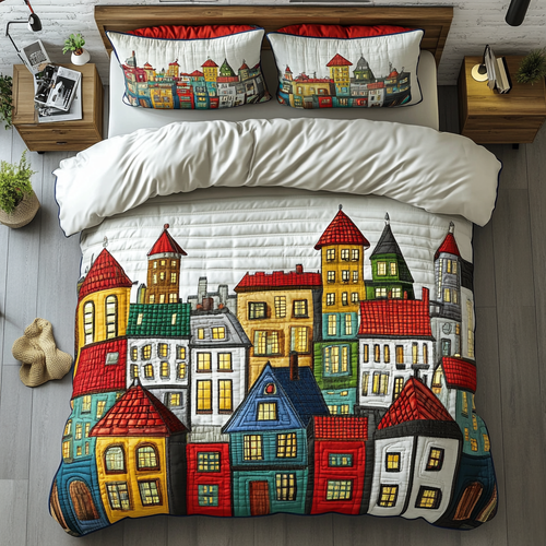 Urban View 3-Piece Quilted Bedding Set NCU0DK7816