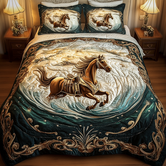 Valley Spirit 3-Piece Quilted Bedding Set NCU0VH1453