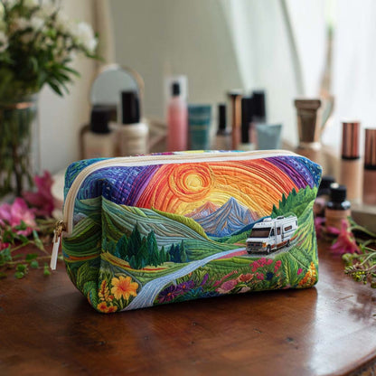 Valley Sunrise Camper Quilted Makeup Bag NCU0PT9439
