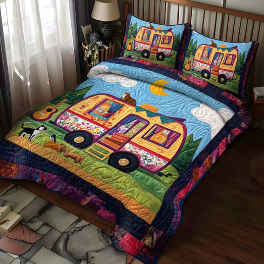 Valley View 3-Piece Quilted Bedding Set NCU0NT675