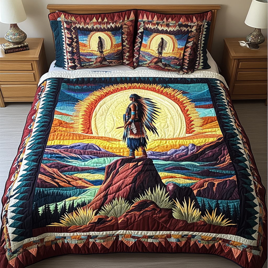 Valley of Dreams 3-Piece Quilted Bedding Set NCU0VH1882