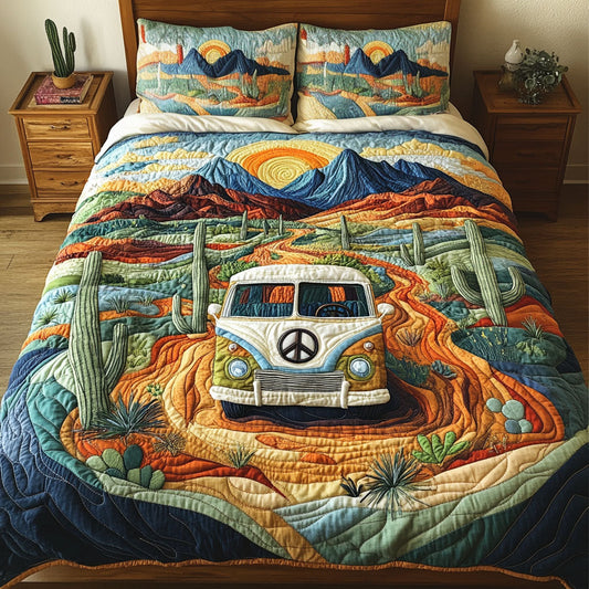 Van Adventures 3-Piece Quilted Bedding Set NCU0PT6133