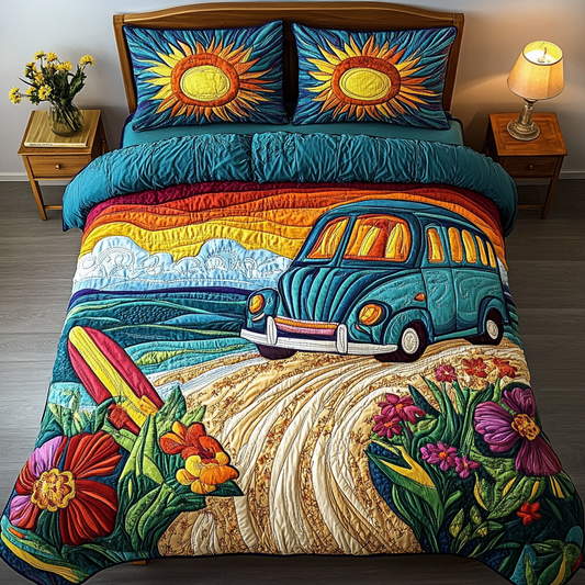 Van Escape 3-Piece Quilted Bedding Set NCU0DK7640