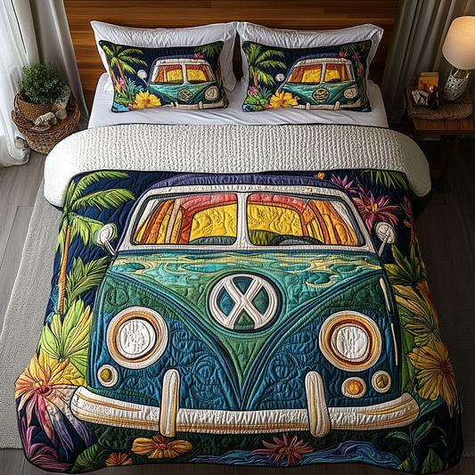 Van Escape 3-Piece Quilted Bedding Set NCU0DK7646