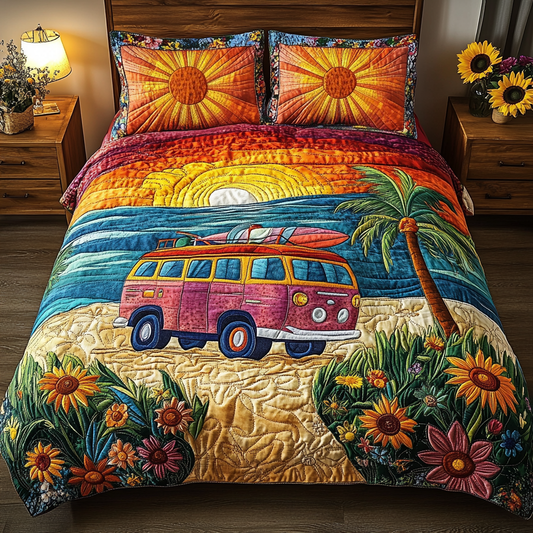 Van Escape 3-Piece Quilted Bedding Set NCU0VL1811
