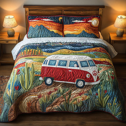 Van Life Journey 3-Piece Quilted Bedding Set NCU0PT6134