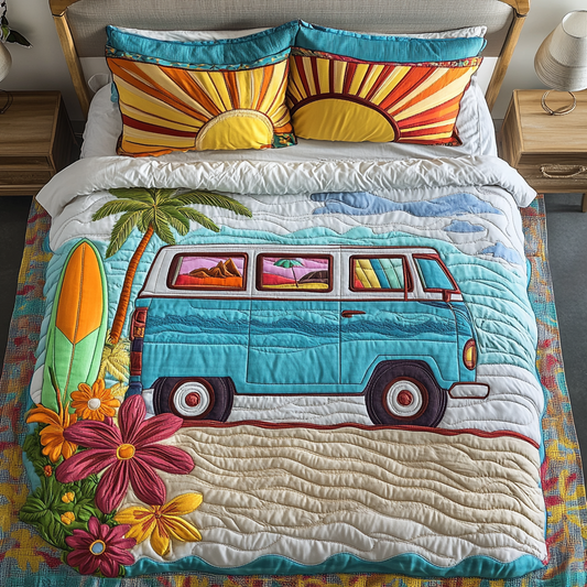 Van Ride 3-Piece Quilted Bedding Set NCU0DK7638