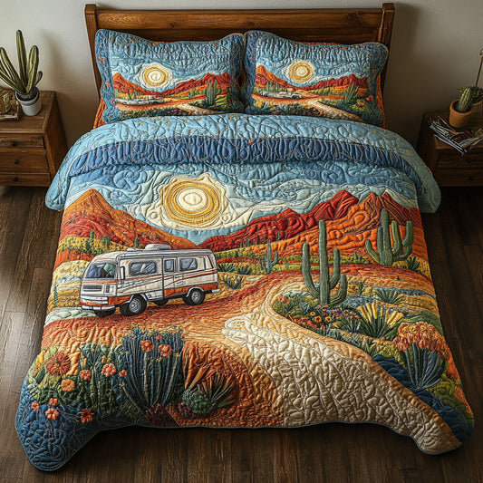 Vanishing Horizons 3-Piece Quilted Bedding Set NCU0PT6135