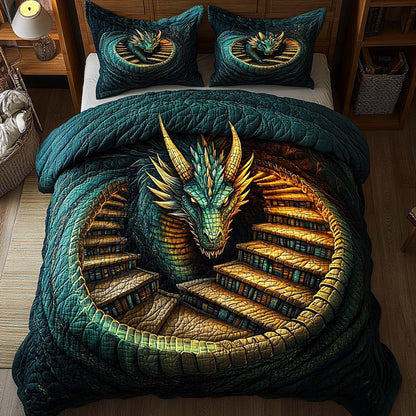 Vault Serpent 3-Piece Quilted Bedding Set NCU0XD1276