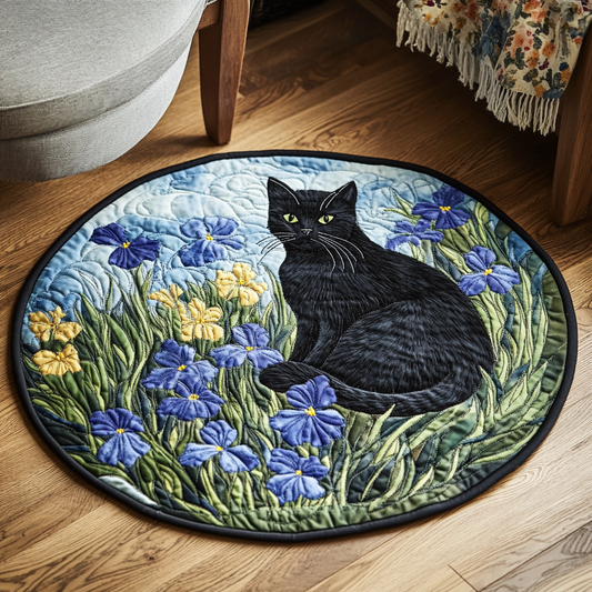 Velvet Bloom Quilted Round Mat NCU0VH5400