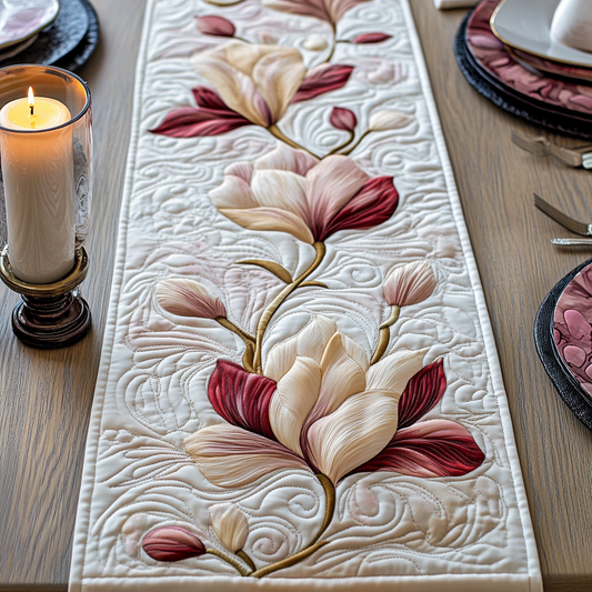 Velvet Blossom Quilted Table Runner NCU0VH2465