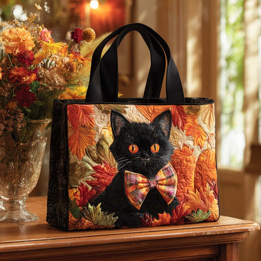 Velvet Cat Eyes Quilted Tote Bag NCU0NT9115