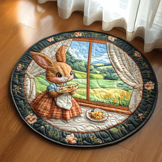 Velvet Ears Quilted Round Mat NCU0NT8098