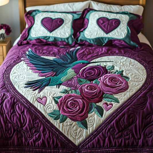 Velvet Flight 3-Piece Quilted Bedding Set NCU0VH1627