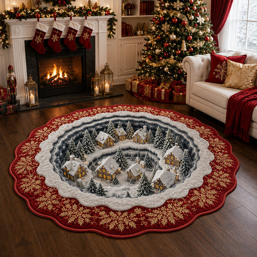 Velvet Gold Village Custom Shape Area Rug NCU0HH2157
